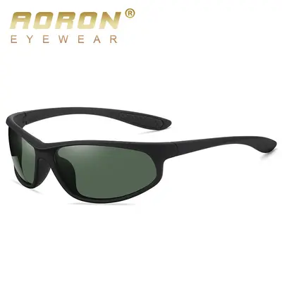 Sports Sunglasses, Small Frame, Dark Green, Polarized, Model 3033 - 6