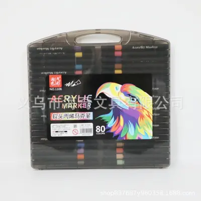 Acryl-Marker-Set weiche Spitze wasserlöslich - 12