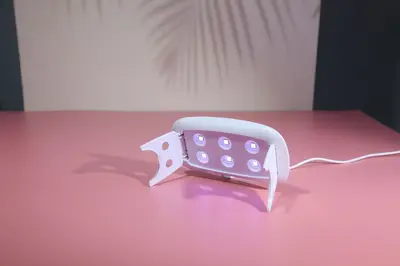 Sınır ötesi yeni 8 ışıklı fare manikür ışık terapi lambası uv kürleme lambası manikür pişirme lambası LED UV aydınlatma - 8