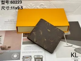 60223 Erkek Kısa Cüzdan Deri İki Katlı Ekose Desenli Çok Kartlık - 10