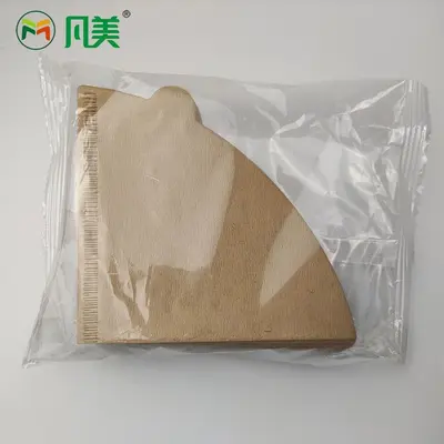 Оптовый производитель конусных бумажных фильтров для кофе V01, ручной работы, бумажные фильтры для капельного кофе, пакет фильтров для молотого кофе, оригинальная бумага из древесной целлюлозы