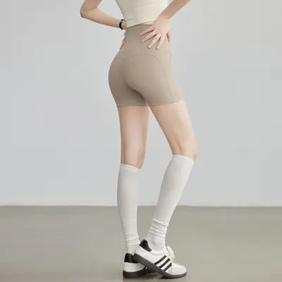 Kadın Yoga Şortu, Yüksek Bel, Hızlı Kuruyan Koşu ve Pilates Şortu - 8