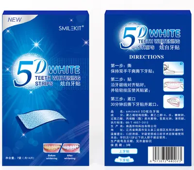 Diş Beyazlatma Bantları 3D 5D 9D Tek Parça Sararma Giderici Bant 7 Çift ve 14 Çift - 9