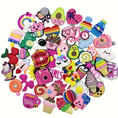 Croc Shoe Accessory, PVC Soft Rubber Flower Shoe Charm - 9