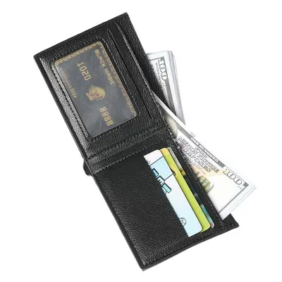 Kurze Herrenbrieftasche aus PU-Leder mit Kartenfächern - 3