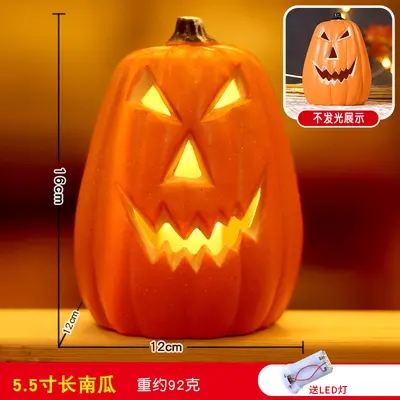 Light-Up Large Halloween Pumpkin Lantern Decoration - 8