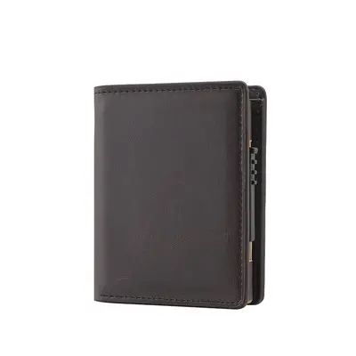 Men's Short Wallet with Automatic Pop-Up Aluminum Alloy Card Holder, RFID Protection - 9