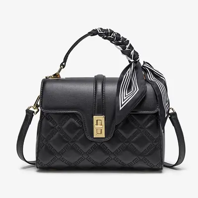 Diamond Quilted Women's Crossbody Bag, Large Capacity Single Shoulder Bag - 6