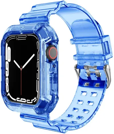 Transparent Glacier Strap for Apple Watch Series 9, Compatible with iWatch 8 - 9