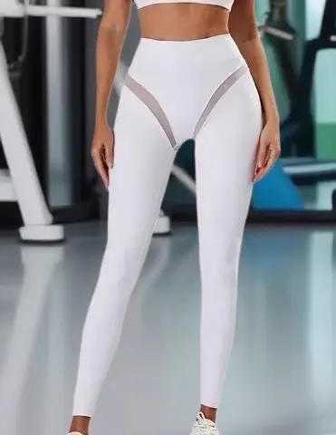 Sexy Mesh Women's Yoga Leggings, High Elasticity, Quick Dry and Breathable - 7