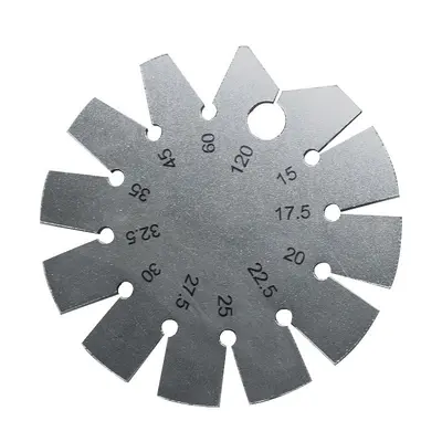 Ağaç İşleme Açı Ölçer Cetvel, Paslanmaz Çelik, 0-180° Ölçüm - 11