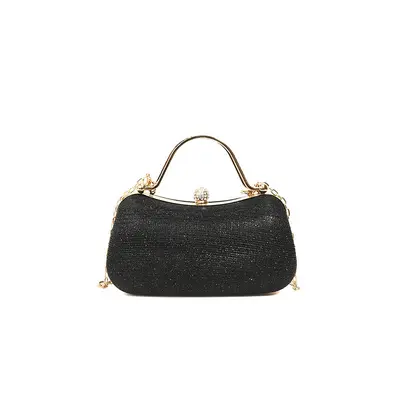 Chain Handbag for Women, Rhinestone Evening Bag and Crossbody Bag - 8