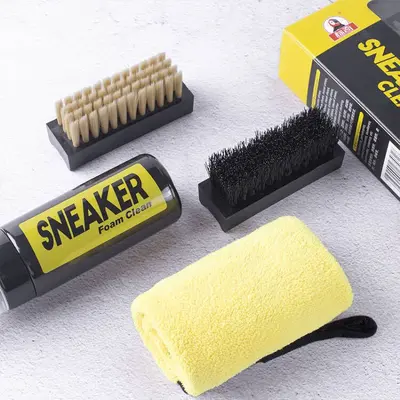 Biaoqi Weiß Sneaker-Reinigungsset, Waschfreier Schaumreiniger-Spray
