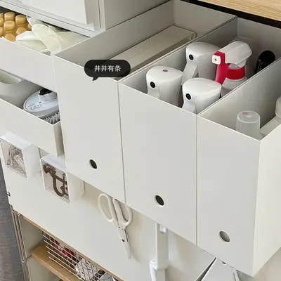 Japanese style white kitchen storage box