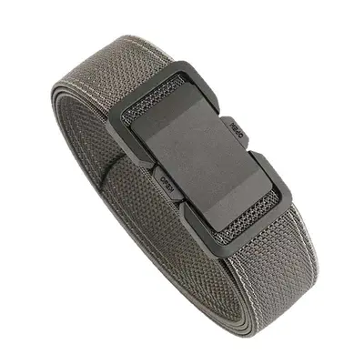 Elastic woven men's belt, tactical, nylon canvas, adjustable