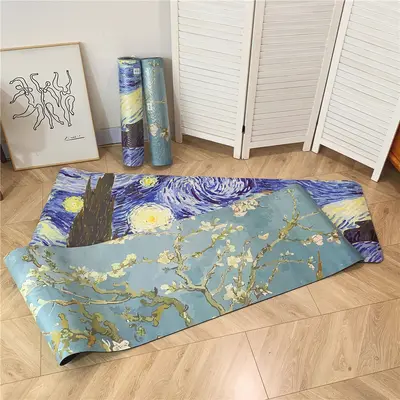 外贸批发库存尾单直播供货团购~ 梵高油画系列健身bi备防滑瑜伽垫 - 4