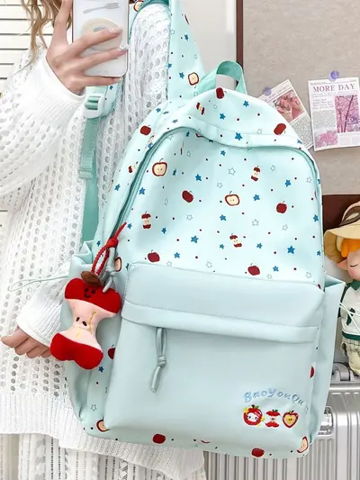 Large-Capacity Printed School Backpack for Primary and Middle School Students, Wear-Resist - 4