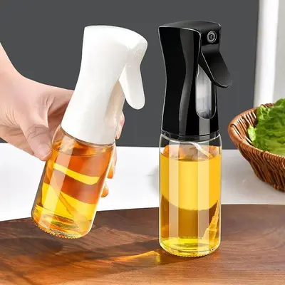 Mutfak için yağ sprey şişesi ev barbekü zeytinyağı yenilebilir yağ sprey şişesi atomize yağ azaltıcı cam eser yağ sprey şişesi - 2