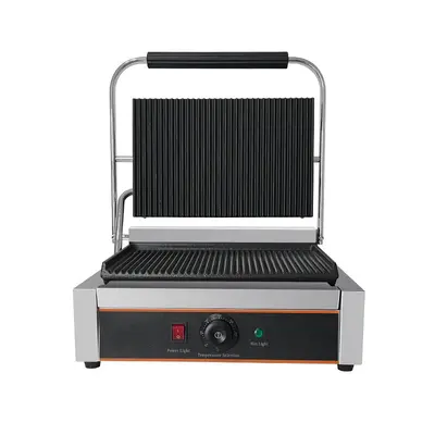 Commercial Electric Flat Top and Bottom Press Grill and Panini Machine - 6