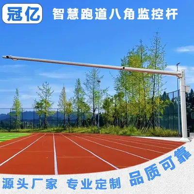 Octagonal monitoring pole 4-8m sports field camera mount