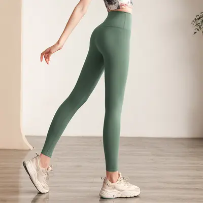 Seamless Women's Yoga Pants, Lycra Stretch, High Waist, Naked Feel - 5