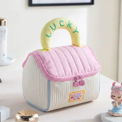Cute Home Cosmetic Bag Soft Portable Storage Bag Cartoon Portable Storage Bag Large Capacity Thickened Toiletry Bag - 11