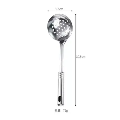 Paslanmaz Çelik Sote Spatula ve Kepçe Seti, Balık Spatulası, Süzgeç - 7