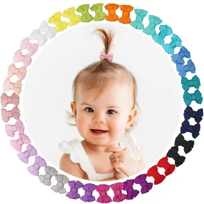 Kinder-Haarspange mit Schleife, Mini-BB-Clip, Baby-Haarclip - 8