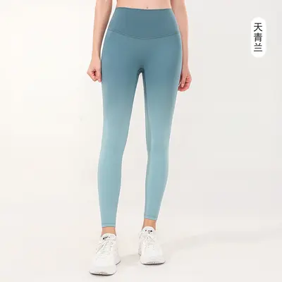 Lulu Yogahose mit hoher Taille, Po-Lift, atmungsaktiv und schnelltrocknend - 9