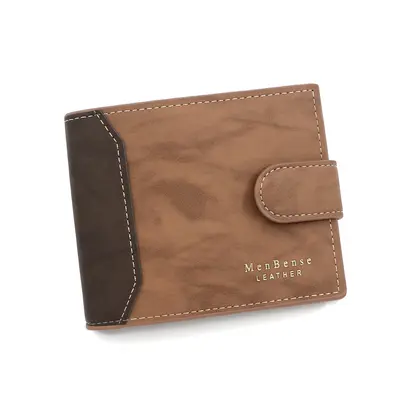 Men's Short TPU Wallet, Snap-Button Tri-Fold, Matte Finish - 5