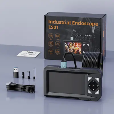 Endoscope camera, 4.3 inch screen, 5m cable, HD, wide angle