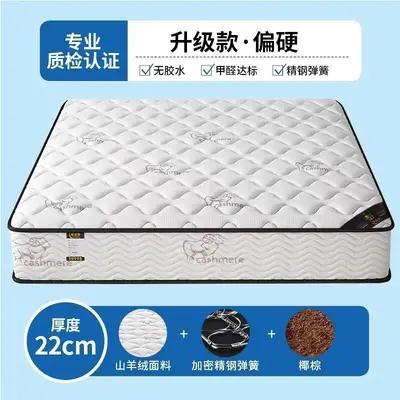 Economy Silent Spring Latex Mattress, 20 cm Thick, Coconut Palm Layer - 8