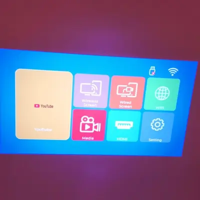 Hy300pro Çapraz Sınır Aynı Ekran Sürümü Taşınabilir Mini Ev Yüksek Çözünürlüklü Projeksiyon Cihazı Tüp Projektör Fabrika Youtube