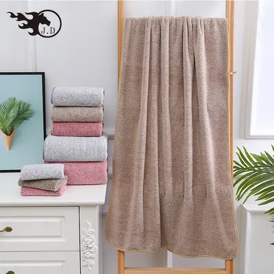 Handtuchset aus hochdichtem Korallenflor mit Bambusholzkohle