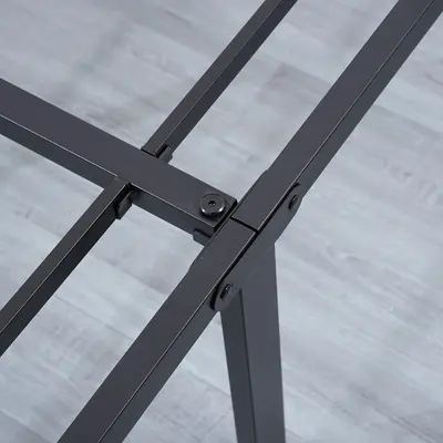 Double Metal Bed Frame, Headboard-Free, Removable, Silent