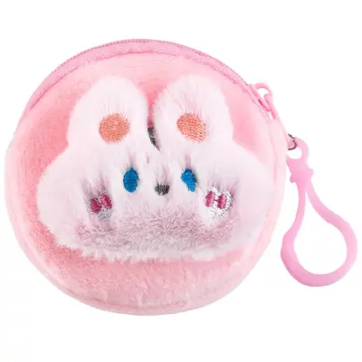 Sevimli hayvan figürlü peluş bozuk para cüzdanı, mini - 6