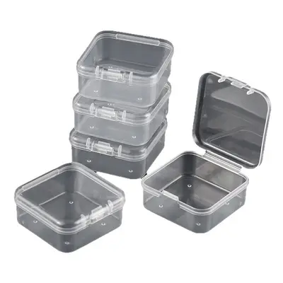 Plastic Storage Box Transparent Perler Bead Box PP Box Rectangular Small Jewelry Storage Box Small Square Box with Lid Jewelry Box