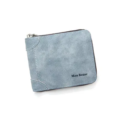 Men's Matte Wallet with Chain, Multi-Card Slots and Coin Pocket - 7
