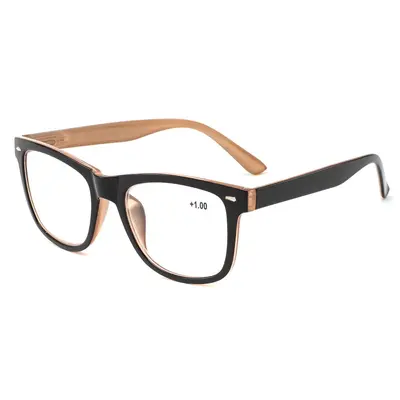 Classic Retro Reading Glasses, Gray Lens, UV380 Sun Protection, Model R080 - 7