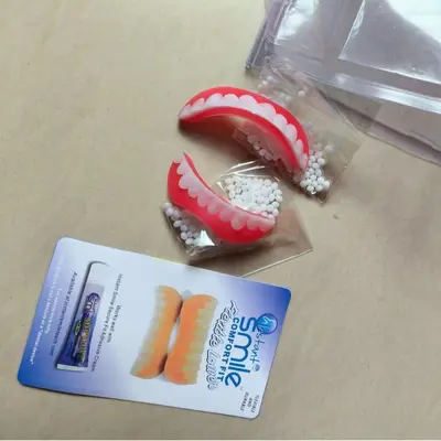 第四代 白色牙齿套假牙贴硅胶仿真牙齿牙套牙贴微笑假牙套