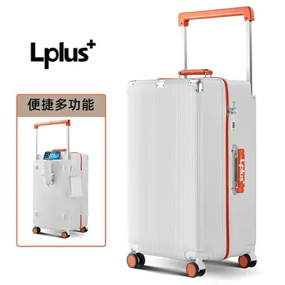 Lplus 24-Inch Aluminum Frame Combination Lock Trolley Suitcase - 9