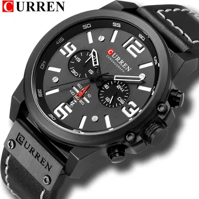 CURREN 8314 erkek saati, kronograf, su geçirmez - 2