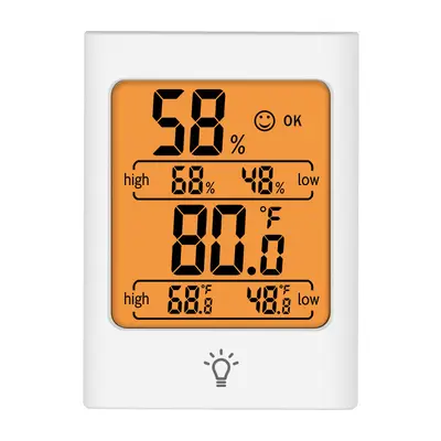 Mini Digital Indoor Thermometer Hygrometer with Magnet and Backlight - 8