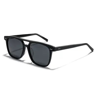 Women's Square Frame Sunglasses, Double Bridge, UV-Proof, Model 2A812 - 7