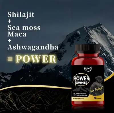 Power Gummies Energiepräparat, Maca, funktionelle Ballaststoff-Ergänzung