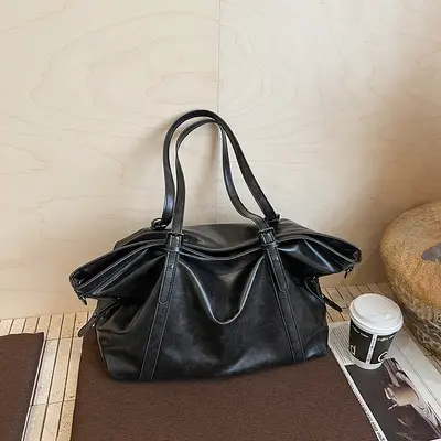 Women's Retro Single-Shoulder Bag, Autumn Winter Tote Bag - 7