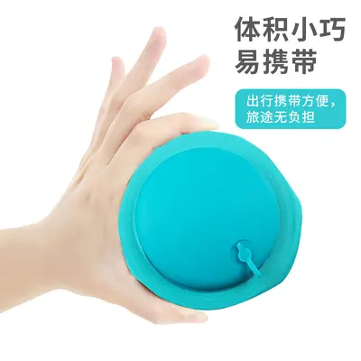 Inflatable neck pillow, U-shaped, for travel