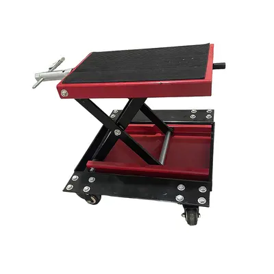 Motorcycle lift platform and electric repair bracket - 9