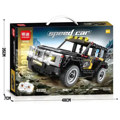 1:24 2.4G Remote Control Racing Car, Lego-Compatible Building Blocks - 5