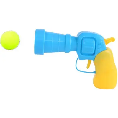 Cat Toy Plush Ball Launcher Gun, Silent, High-Elasticity Polyester Balls - 7